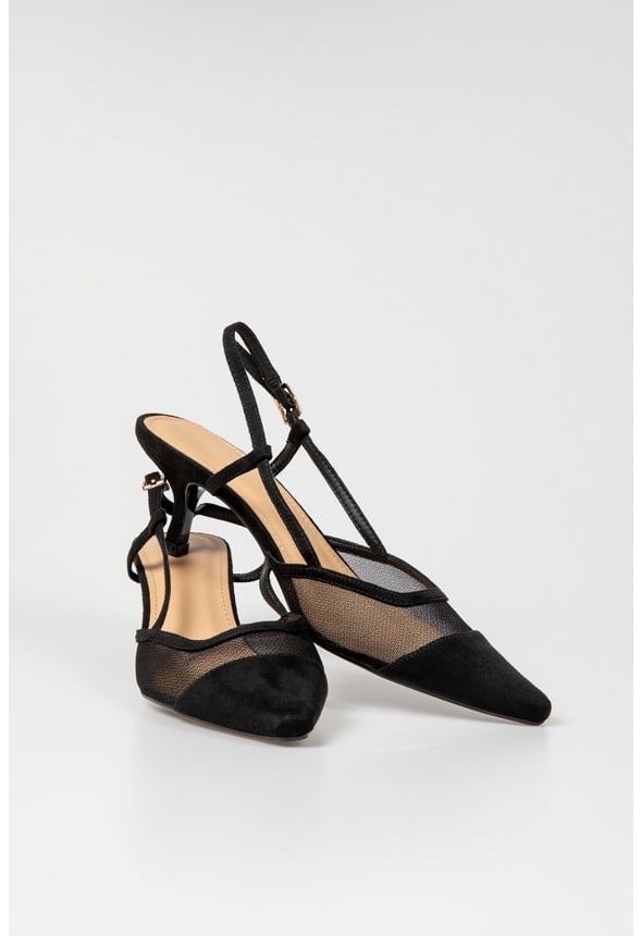 Celene Kitten Heel Pump Black