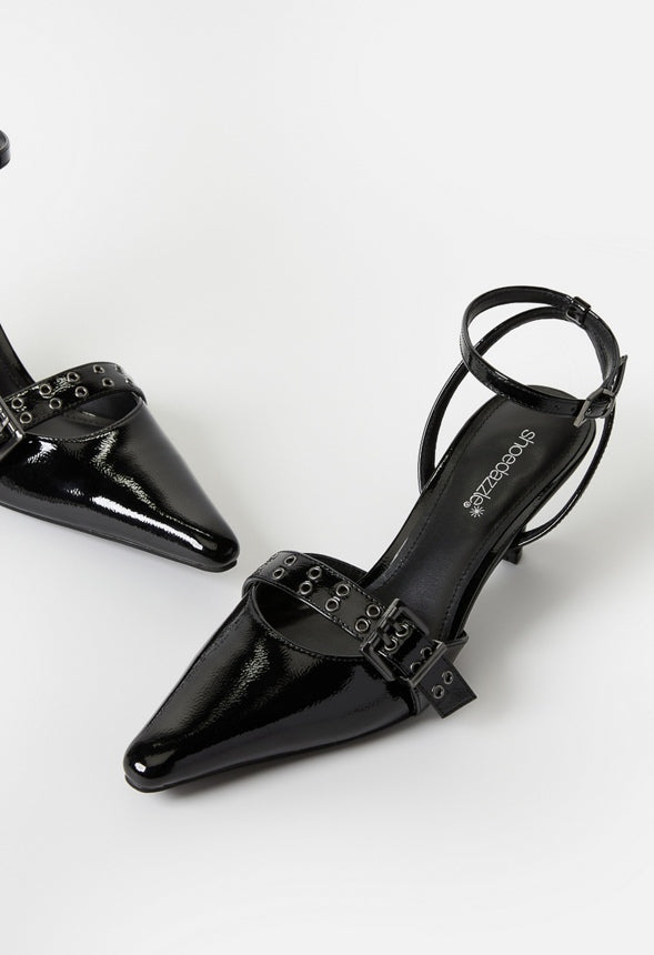 Blakely Ankle Strap Pump Black
