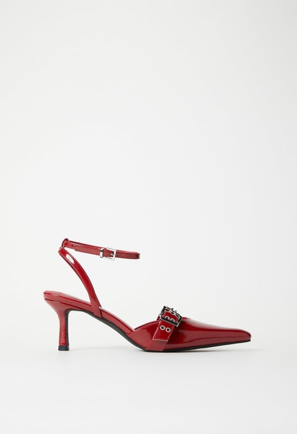 Blakely Ankle Strap Pump Cabernet Red
