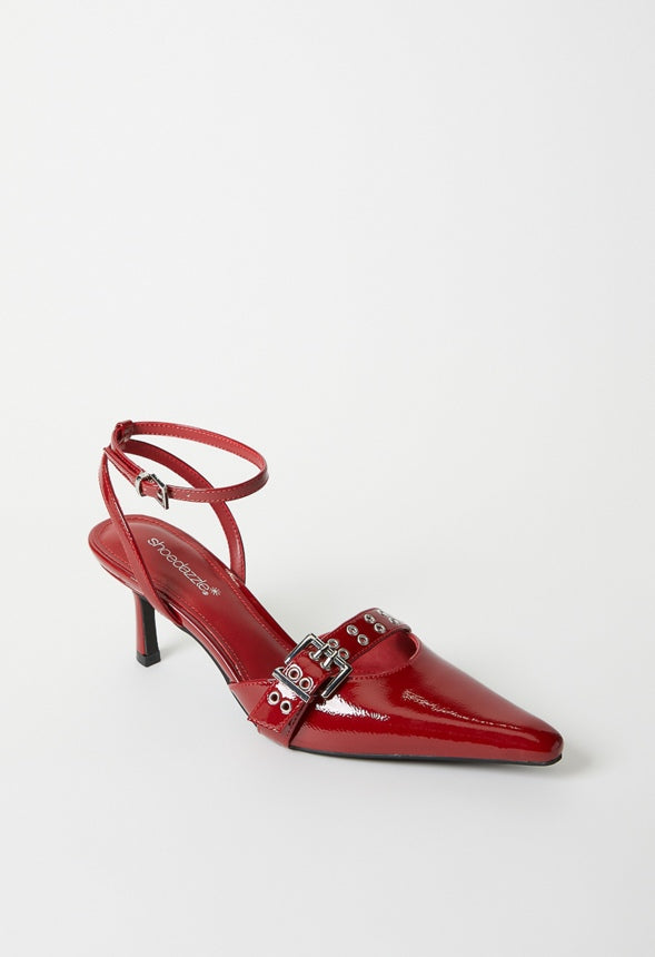 Blakely Ankle Strap Pump Cabernet Red