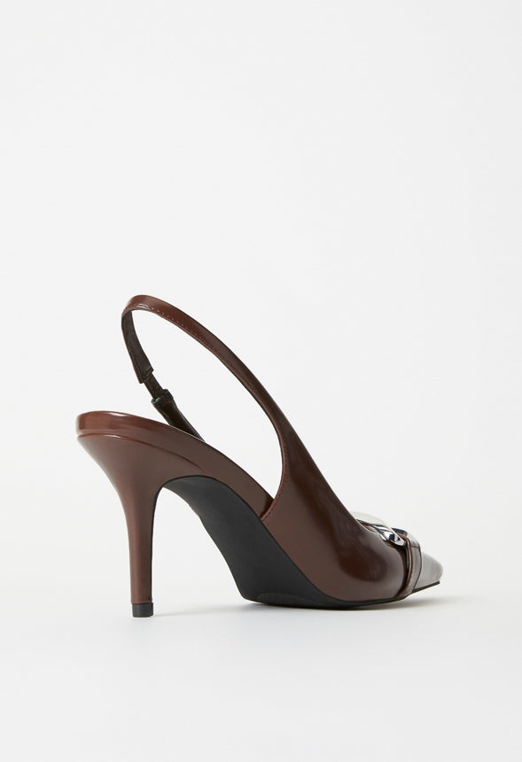 Martina Slingback Pump Chocolate Lab