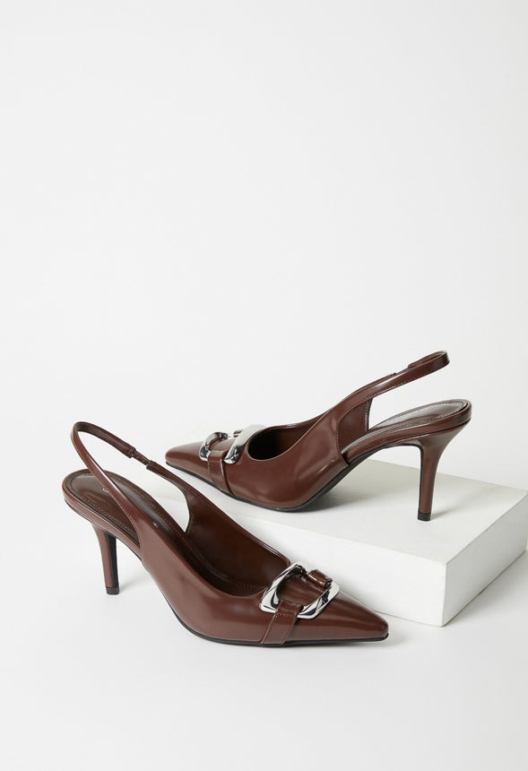 Martina Slingback Pump Chocolate Lab