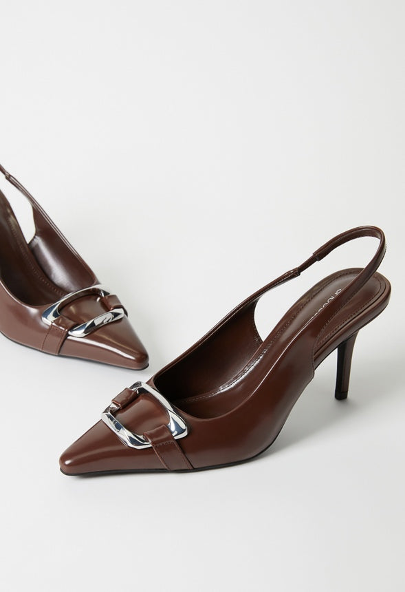 Martina Slingback Pump Chocolate Lab