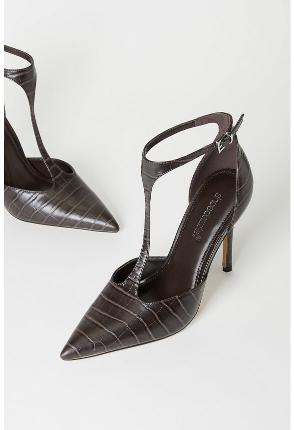 Vedeka Stiletto Pump Cacao Brown