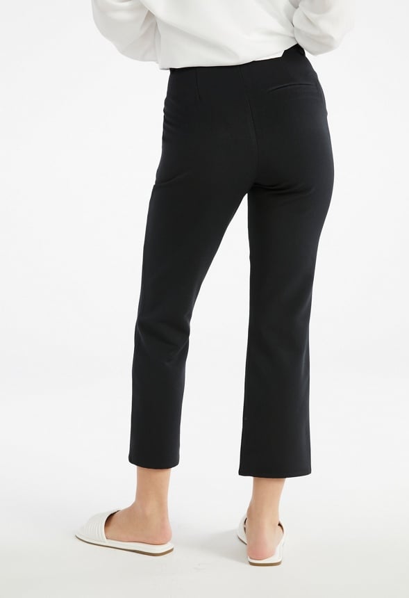 Twill Crop Trousers Black Caviar