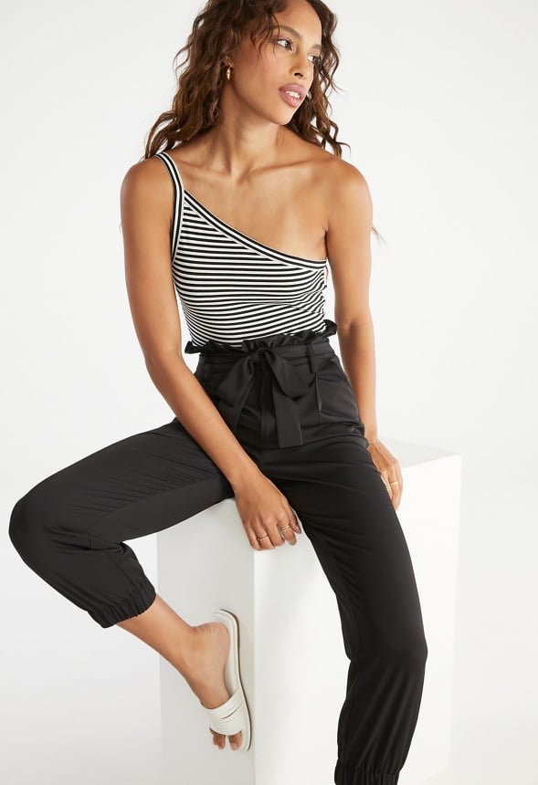Paperbag Joggers Black Caviar