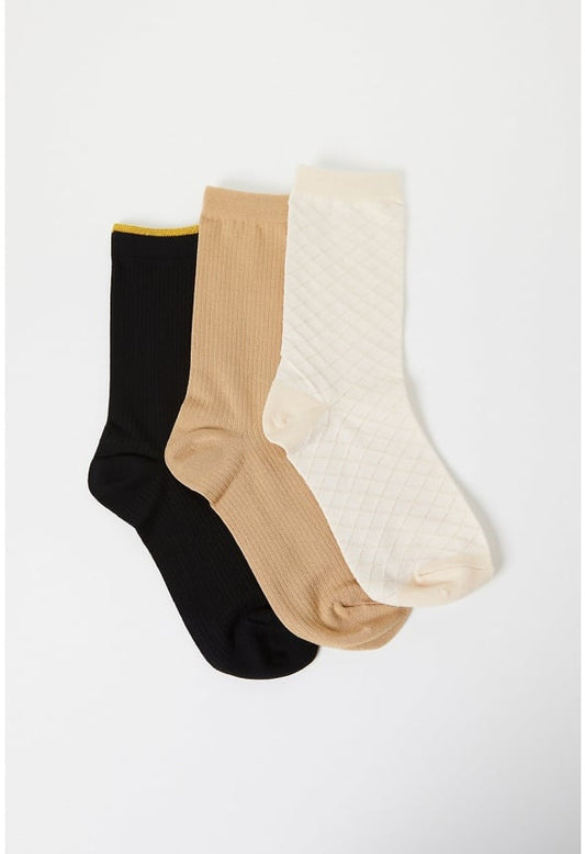 3 Piece Sock Set Multi