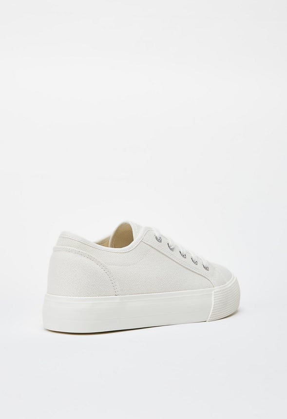 First Timer Platform Trainers Bright White