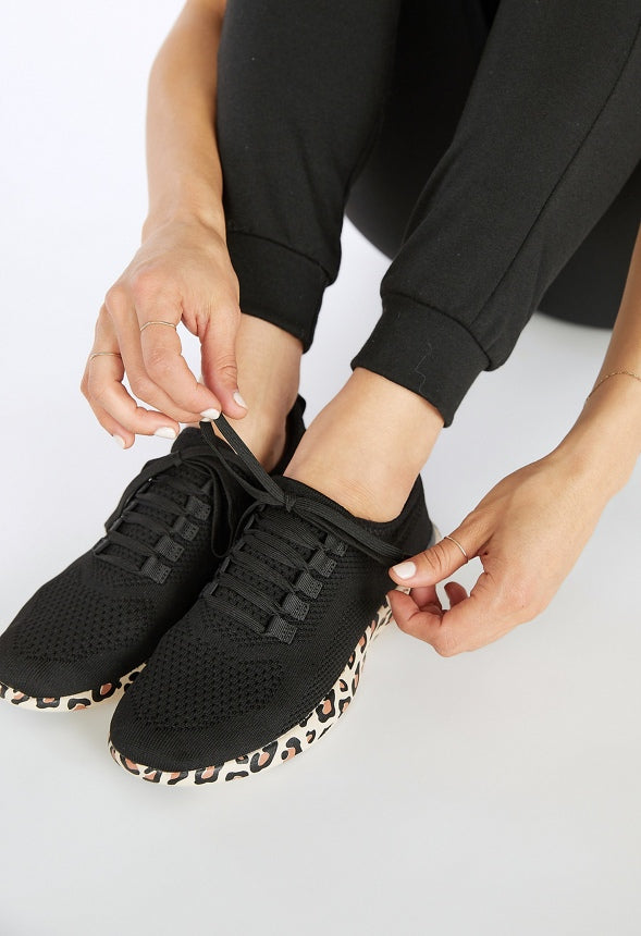 Easton Trainers Black Active Knit