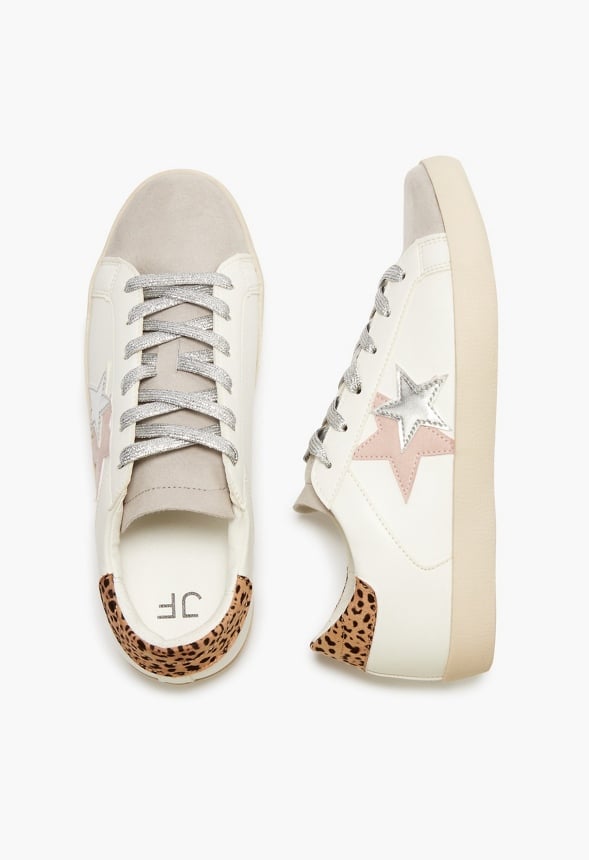 Zaylee Trainers Leopard/ Blush Multi