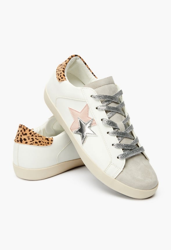Zaylee Trainers Leopard/ Blush Multi