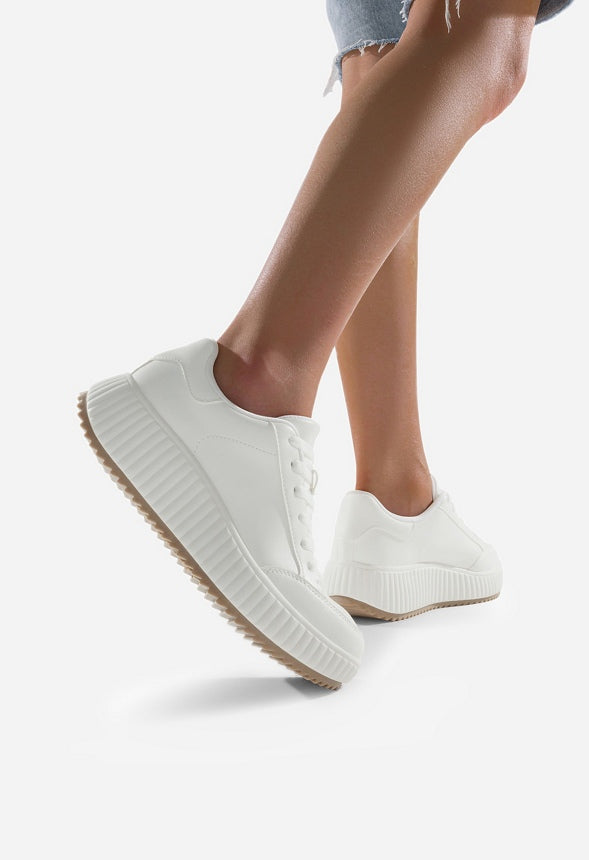 Low Platform Sneaker White