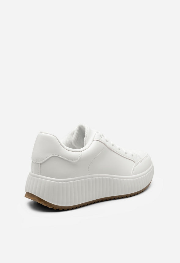 Low Platform Sneaker White