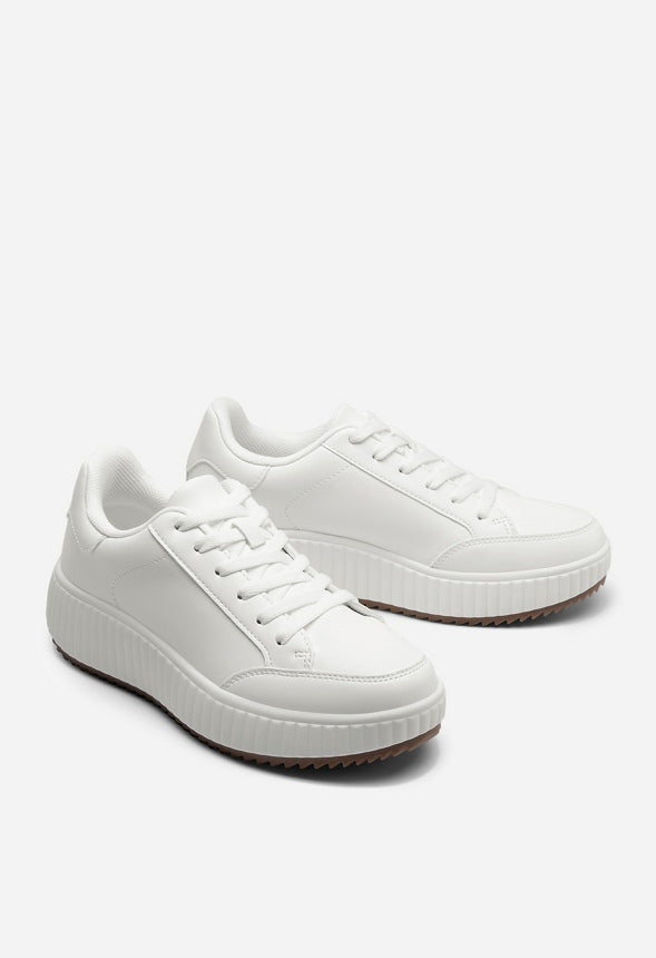 Low Platform Sneaker White