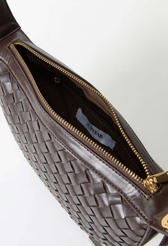Half Moon Woven Bag Coffee