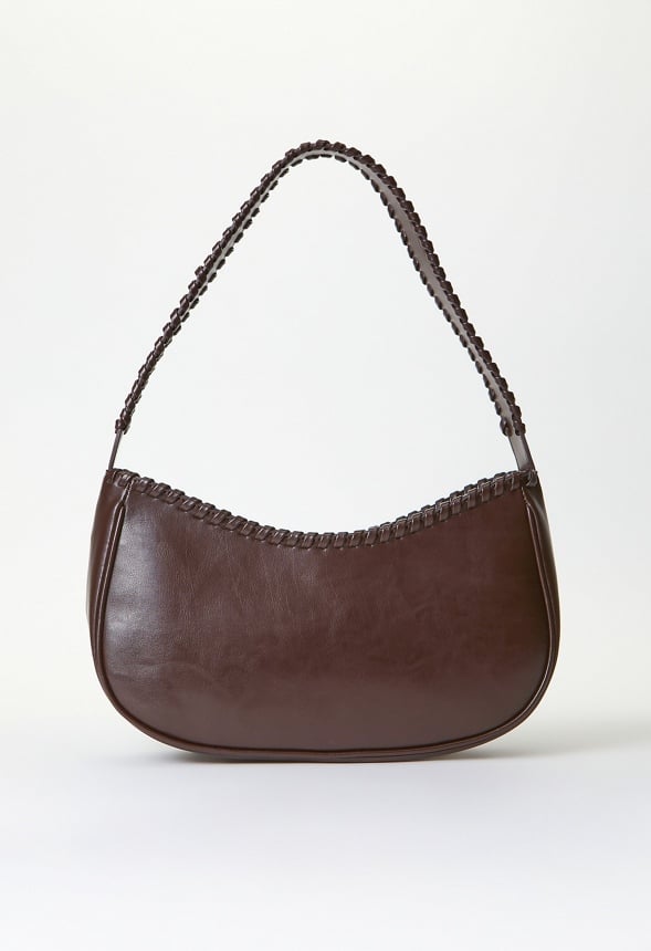 Whipstitch Shoulder Bag Cacao Brown