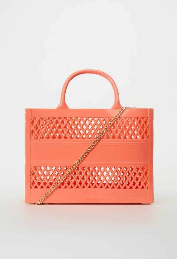 Jelly Boxy Tote Fusion Coral