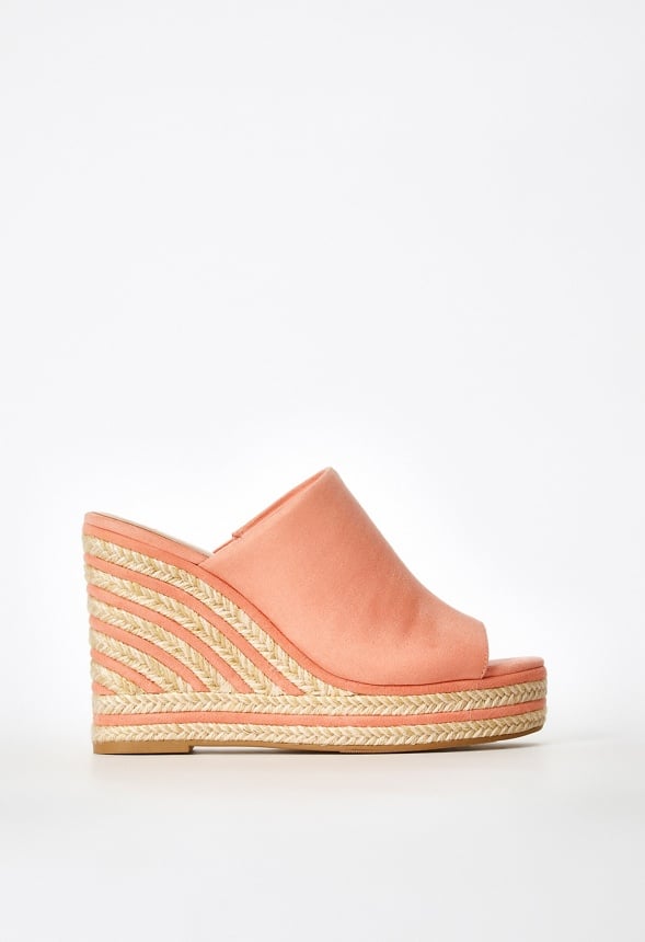 Anaya Mule Wedge Sandal Blooming Dahlia