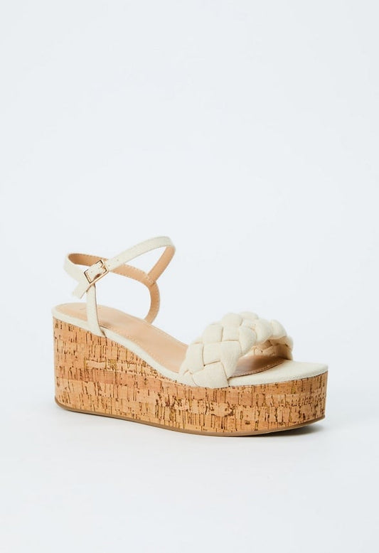 Dalia Wedge Sandal Natural