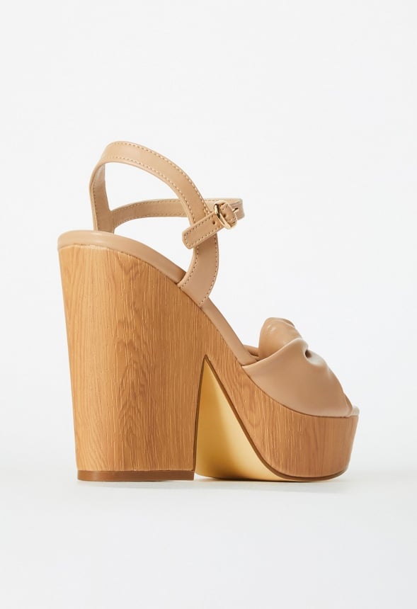Celeste Platform Sandal New Nude