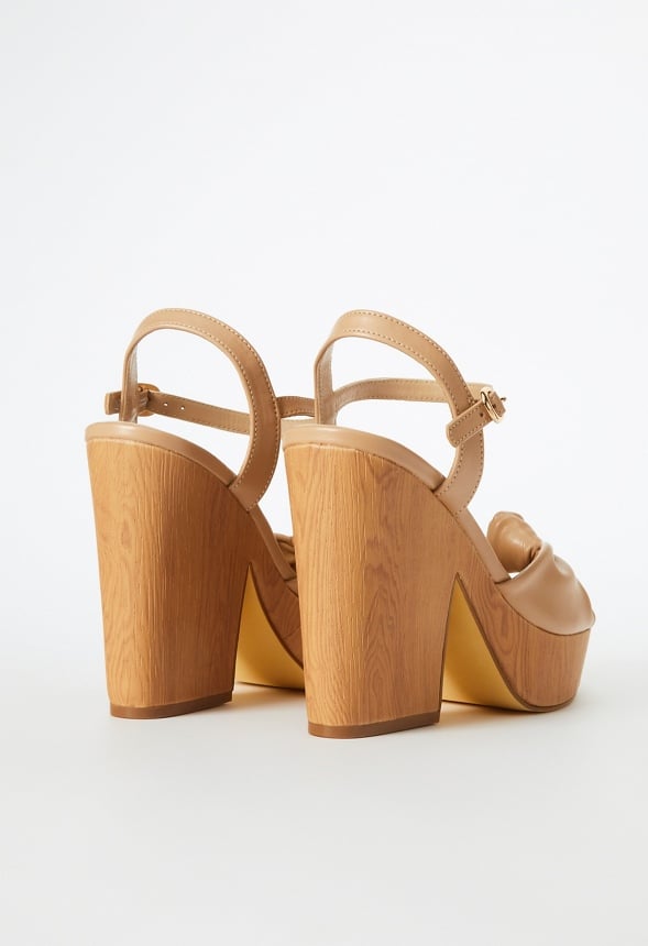 Celeste Platform Sandal New Nude